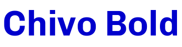 Chivo Bold 字体